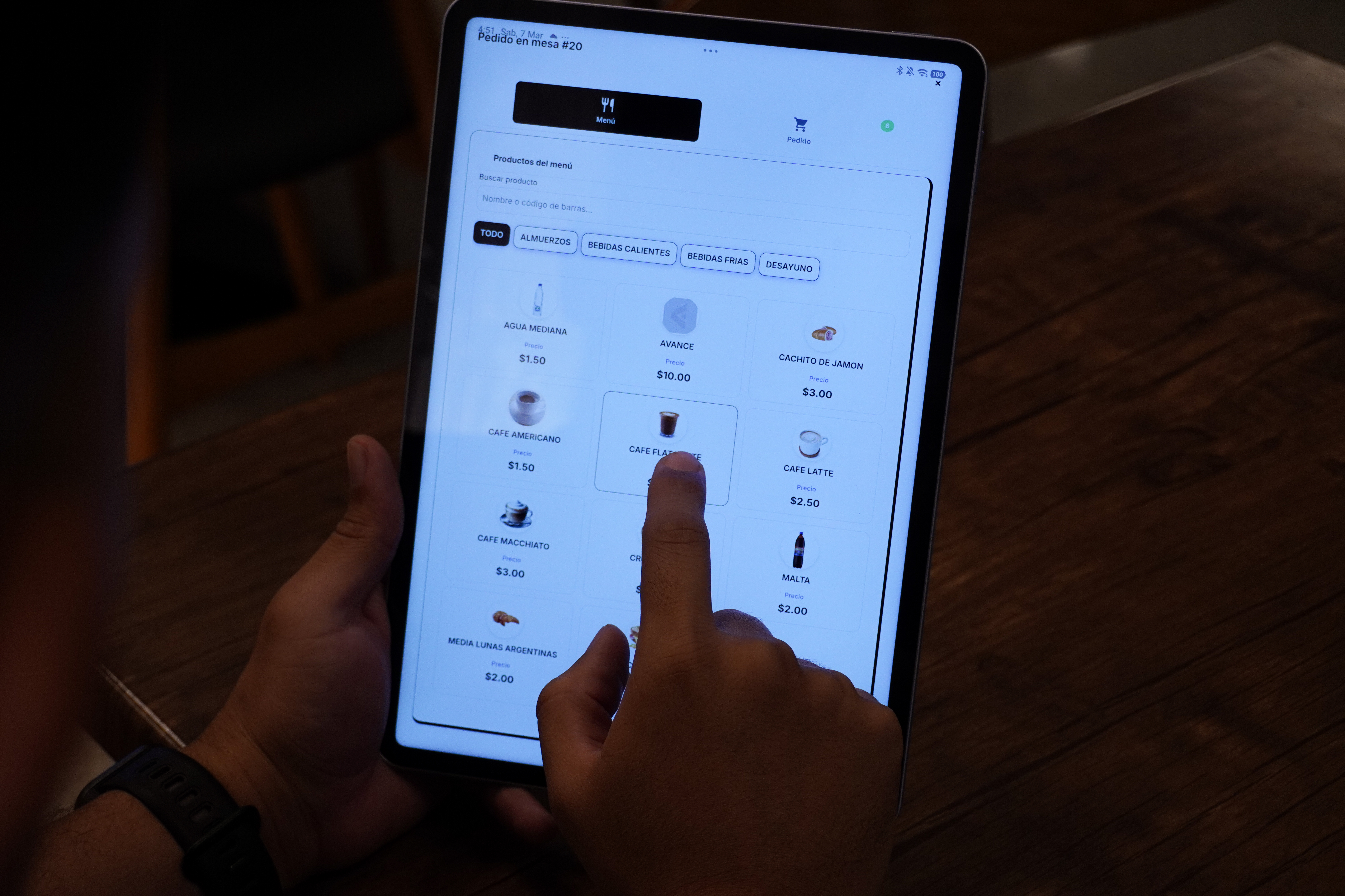 Panel de control de mesas y comandas - Clarito restaurantes